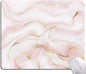 Mouse Pad, Pink Marble with Gold Glitter Wave Mouse Pad Rectangle Custom Designs, Waterproof Anti-Slip Rubber Mousepad Office Accessories Desk Decor Wireless Mouse Pads for Computers Laptop