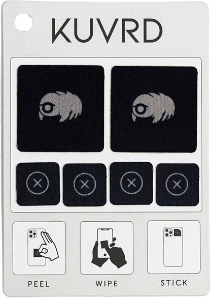 KUVRD Waterbear - Universal Screen Cleaners - Teeny Tiny Cleaning Tools for Your Lenses & Screens - Single Patch Set