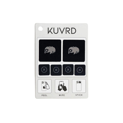 KUVRD Waterbear - Universal Screen Cleaners - Teeny Tiny Cleaning Tools for Your Lenses & Screens - Single Patch Set
