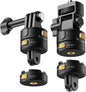 Neewer 6 in 1 Action Camera Mount Kit, Compatible with Hero 13 12 11 Max DJI Osmo Action Insta360, Metal Magnetic Quick Release Mount with 1/4" Thread & Folding Fingers for POV Shots, GP-23