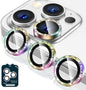 Tensea Camera Lens Protector Compatible for iPhone 16 Pro Max/16 Pro/14 Pro Max/14 Pro, Metal Aluminum Alloy Tempered Glass Cover Camera Screen Protector Accessories, Case Friendly