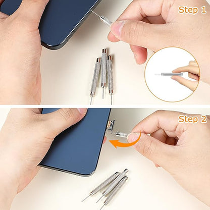 5PCS Sim Card Removal Tool Phone Tray Ejector Tool Sim Card Pin Needle Remover, Sim Card Key Compatible with Phone All Smartphones Models Cell Phone Ejector Opener (5)