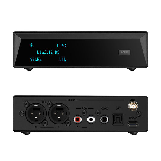 blafili B3 Professional XLR Bluetooth 5.1 Audio Receiver, LDAC & aptX HD