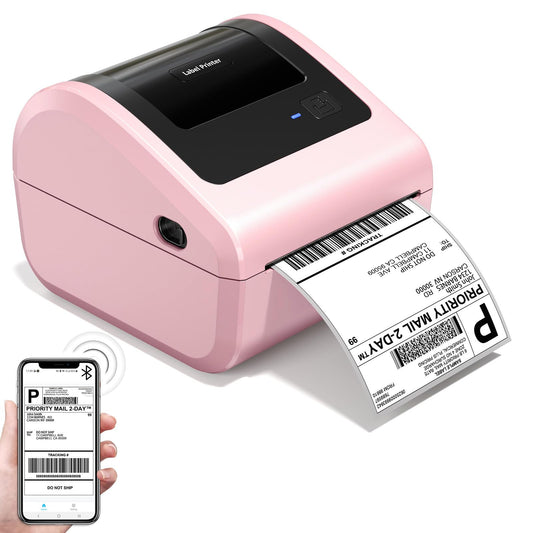 Omezizy Bluetooth Thermal Label Printer with Built-in Label Compartment