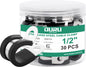 OURU 5/16 Inch Cable Clamps, Rubber Coated Insulated Clamps, 30pcs, 8mm