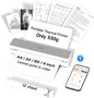 iDPRT MT610 Portable Thermal Printer, Mobile-Travel-Printers, Inkless-Wireless-Small-Printer for Home Use, Office, Vehicles, Bluetooth Printers Supports 8.5" x 11" US Letter & A4 & A5 Size