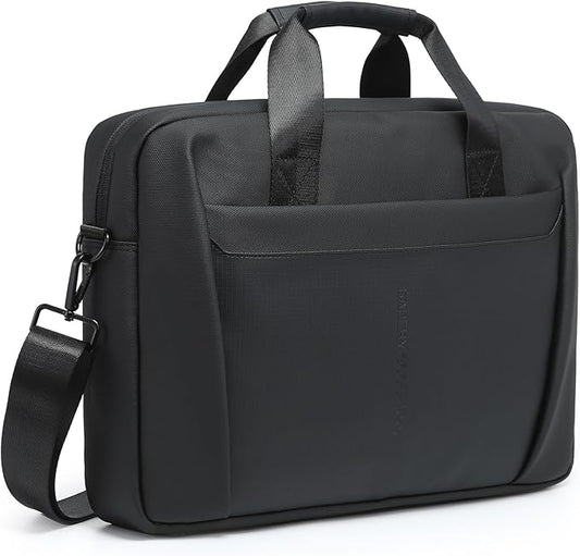 13-14 Inch Laptop Shoulder Bag Business Briefcase Water Resistant Computer Messenger Bags Compatible with MacBook Pro 14, MacBook Air 13 M4, HP, Dell, ASUS Notebook, Black