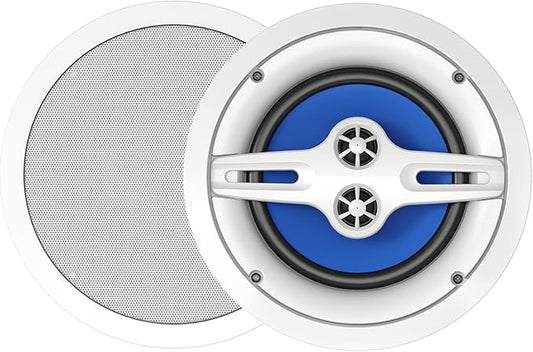ROCKRIX Audio 3-Way Premium in-Ceiling 8" Round Speaker