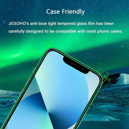 JESOHO Blue Light Screen Protector for iPhone 13 mini 5.4 inch