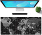 Galdas Gaming Mouse Pad XXL XL Large Long Extended Big Mousepad Non-Slip Rubber Keyboard Desk Pad with Stitched Edges for Laptop Home Office (31.5x11.8x0.08 Inch) … (Black World Map)