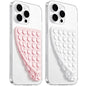 LvShuLiangPin Anteel 2 Pack Silicone Suction Cup Phone Case Mount Double Sided, Hands-Free Strong Grip Silicon Phone Holder, Non Slip Phone Accessories for Selfies and Videos (Black)
