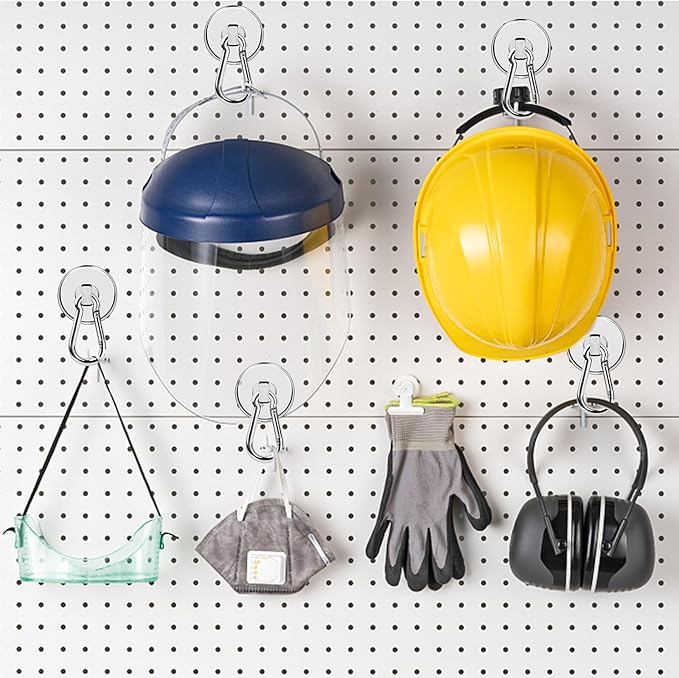 LOVIMAG Magnetic Hooks for Cruise Cabins, 70LBS Swivel Magnet Hooks, Cruise Must Haves with Swivel Carabiner Hook for Hanging, Strong Neodymium Magnets with Hook for Ceiling, Garage Etc-6 Pcs