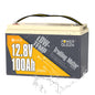Power Queen 12V 100Ah LiFePO4 Lithium Battery, Group 24 for RV Trailer