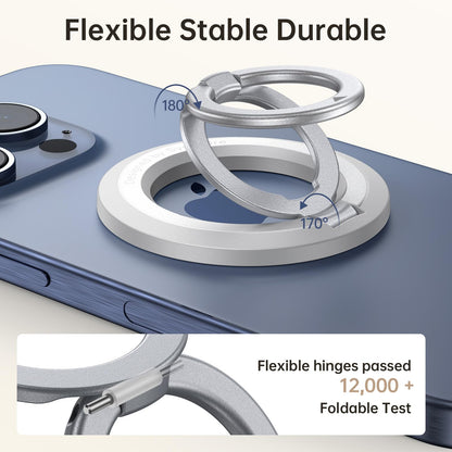 SYNCWIRE for MagSafe Ring Holder, Magnetic Phone Ring Holder Magnet Cell Phone Grip Finger Ring Kickstand Compatible with iPhone 17 16 15 14 13 12 Pro Max fits MagSafe Accessories