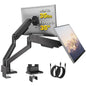 monTEK Dual Monitor Mount with USB Monitor Arms for 17 to 35 Inch Screen