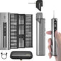 AM ARROWMAX 7.4V Mini Electric Screwdriver & Removable Angle Screw, Precision Electric Screwdriver Set, 60 in 1 Magnetic Bit, 5 Torque Setting, 5/32''Hex, Repair Tools For Phone Camera Watch (M1 PLUS)