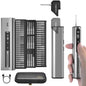 AM ARROWMAX 7.4V Mini Electric Screwdriver & Removable Angle Screw, Precision Electric Screwdriver Set, 60 in 1 Magnetic Bit, 5 Torque Setting, 5/32''Hex, Repair Tools For Phone Camera Watch (M1 PLUS)
