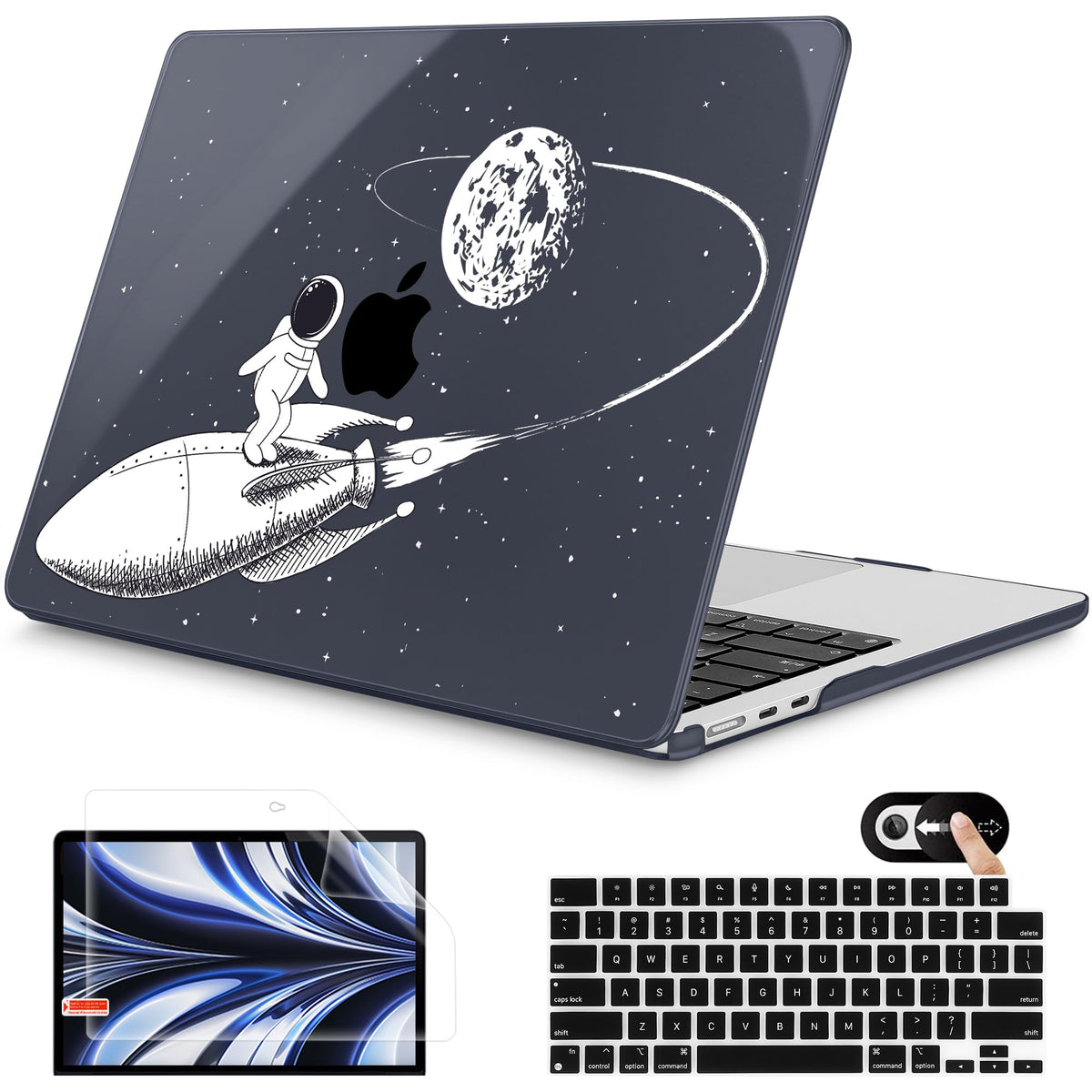 Mektron for 2026 MacBook Air 13-inch M5 Laptop Case A3449 with 13.6-inch Liquid Retina Display Fits 2025 A3240 M4 2024 A3113 M3 2023 A2681 M2 Printed Shell for MacBook Air 13.6", Dahlia Flower C035