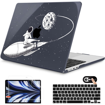 Mektron for 2026 MacBook Air 13-inch M5 Laptop Case A3449 with 13.6-inch Liquid Retina Display Fits 2025 A3240 M4 2024 A3113 M3 2023 A2681 M2 Printed Shell for MacBook Air 13.6", Dahlia Flower C035