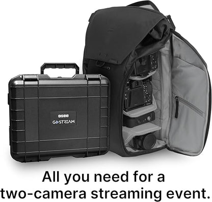 Osee GoStream Deck All in One Pro Live Streaming Multi Camera Video Mixer Switcher Recorder Player Kit 4 HDMI in USB-C I/O with 14 Inch Monitor Built-in DC-to-Type C Cable NDI(Optional) Upgradable