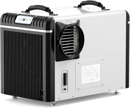ALORAIR Basement/Crawl Space Dehumidifiers 198 Pint (Saturation), 90 PPD (AHAM), Auto Defrosting System, Commercial Dehumidifier