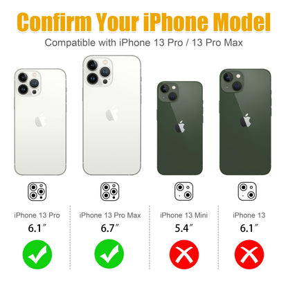 AGVEE 3+3 6 Pack for iPhone 13 Pro & Max Camera Lens Protector Cover