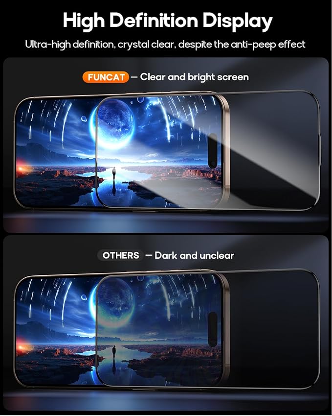 3 Pack for iPhone 14 Plus/iPhone 13 Pro Max Tempered Glass Screen Protector, Dust Free CABIN, Auto Positioning, Bubble Free, High Definition, Easy Installation,9H+ Hardness