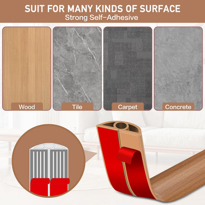 LSGCQ Floor Cord Cover Self Adhesive Cord Hider Floor Cable Management