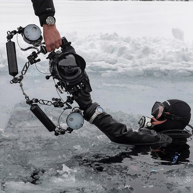 MINIFOCUS 4" Double Ball Aluminum Extension Arm, 1" Ball Head Connector Underwater CNC Arm System Ball Head Extension for Strobe/Video Light/Diving Camera Tray, Waterproof and Rustproof (2pack)