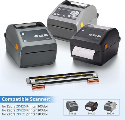 P1080383-226 Printhead Replacement [New Version 2025] for Zebra ZD420 ZD620 Print Head Thermal Desktop Printer Printhead Kit 203dpi P1080383-415 (Not for 300dpi)