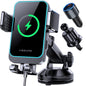 Wireless Car Charger, 15W Fast Charging Auto Clamping Car Mount Charger