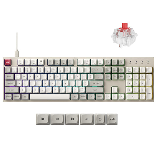 Keychron C2 Pro Full Size Wired Mechanical Keyboard with 8K Hz Polling Rate