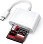 USB C SD Card Reader for iPhone 15/iPad/Mac, ChiaoPio USB C to SD CF, Type C Memory Card Adapter with Compact Flash/CF/SD/MicroSD Slots Compatible with iPad MacBook Pro/Air/Mini Mac Laptop
