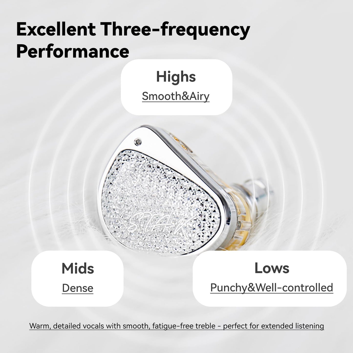 STA-K In Ear Monitor, EarAcoustic Audio HiFi Stereo Wired Earbuds, Hybrid Dual Drivers IEM Headphones, Crystal Clear Sound IEM Earphones with 2 Pin Cable for Musicians (With Microphone Usb, Silver)