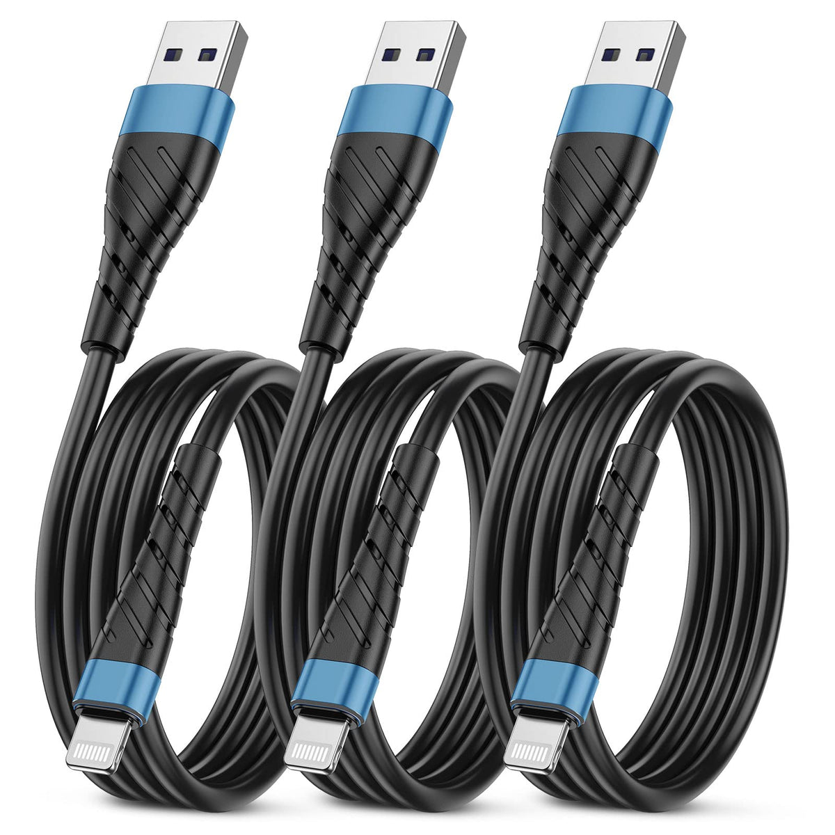 OIITH USB C Cable, USB A to USB C 3A Fast Charging (3FT 3Pack) Phone USB Type-C Charge Cable Android Charge Cord USB C Charger Cable for iPhone 15 Plus/Pro/Pro Max/Samsung/Pad/Laptop/LG/-Red