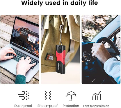KOOTION 128 GB USB 3.0 Flash Drive Thumb Drive Retractable 128G Zip Drive Ultra High Speed USB Stick Jump Drive Rugged Memory Stick with LED Indicator for Data Storage and Transfer