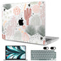 MEEgoodo Case for M5/M4/M3/M2 MacBook Air 13 inch 2026 2025 2024 2022, Fit Model A3449/A3240/A3113/A2681, Case Compatible with MacBook Air 13.6-inch, Gold Flowers Lilies