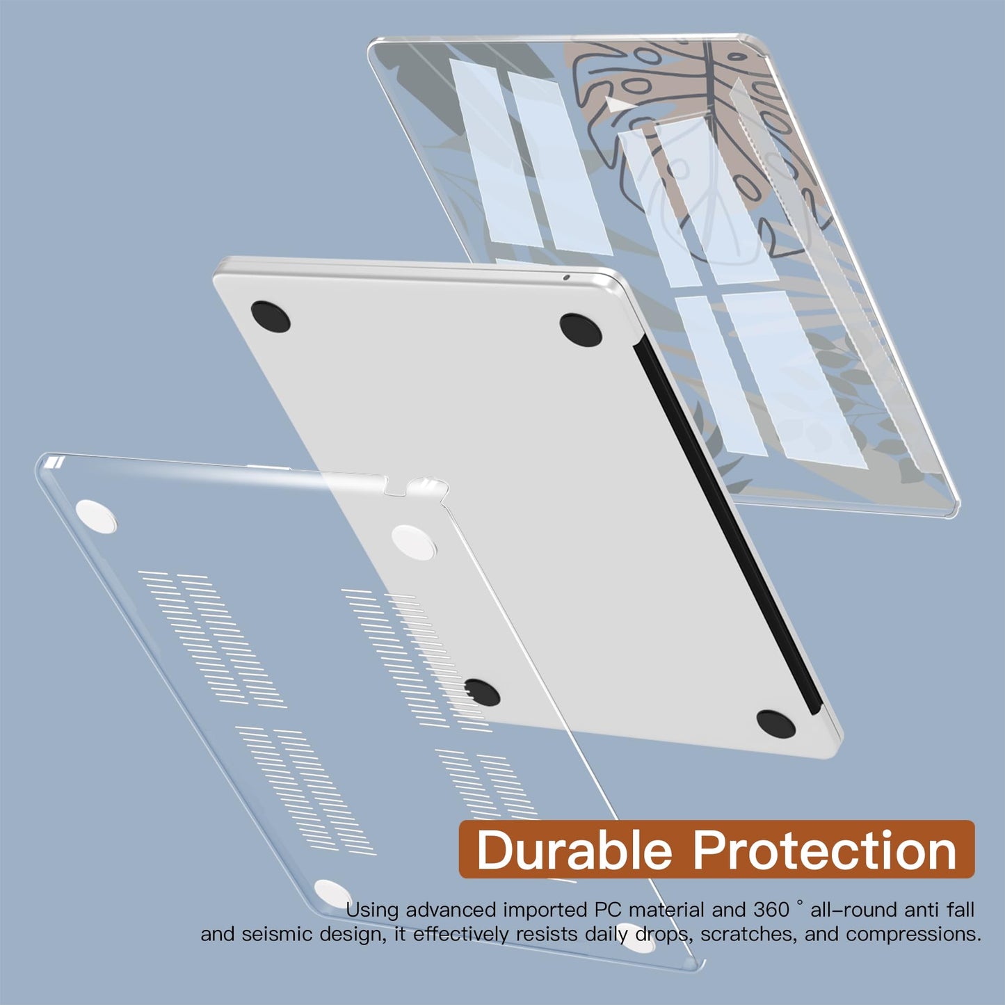CISSOOK Compatible with MacBook Air 13.6 inch Case M2 M3 M4 M5