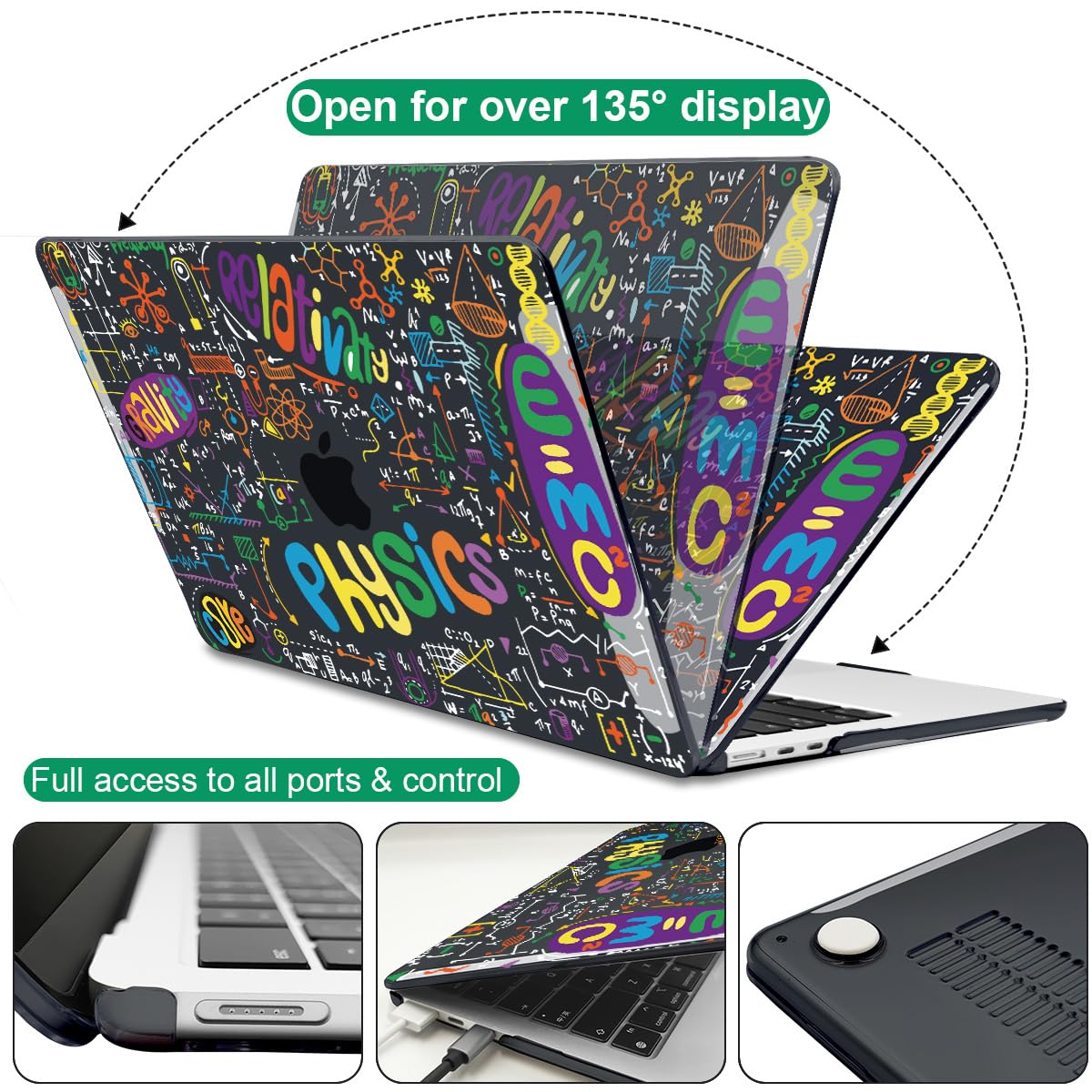 LCMOCICO for MacBook Air 13Inch Case 2026-2022 M5 A3449,Physical Chemistry1