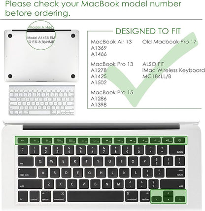 Allinside Pink Ombre Keyboard Cover Skin for MacBook Pro 13" 15" 17" (2015 or Older Version), MacBook Air 13" A1369/A1466, Older iMac Wireless Keyboard MC184LL/B