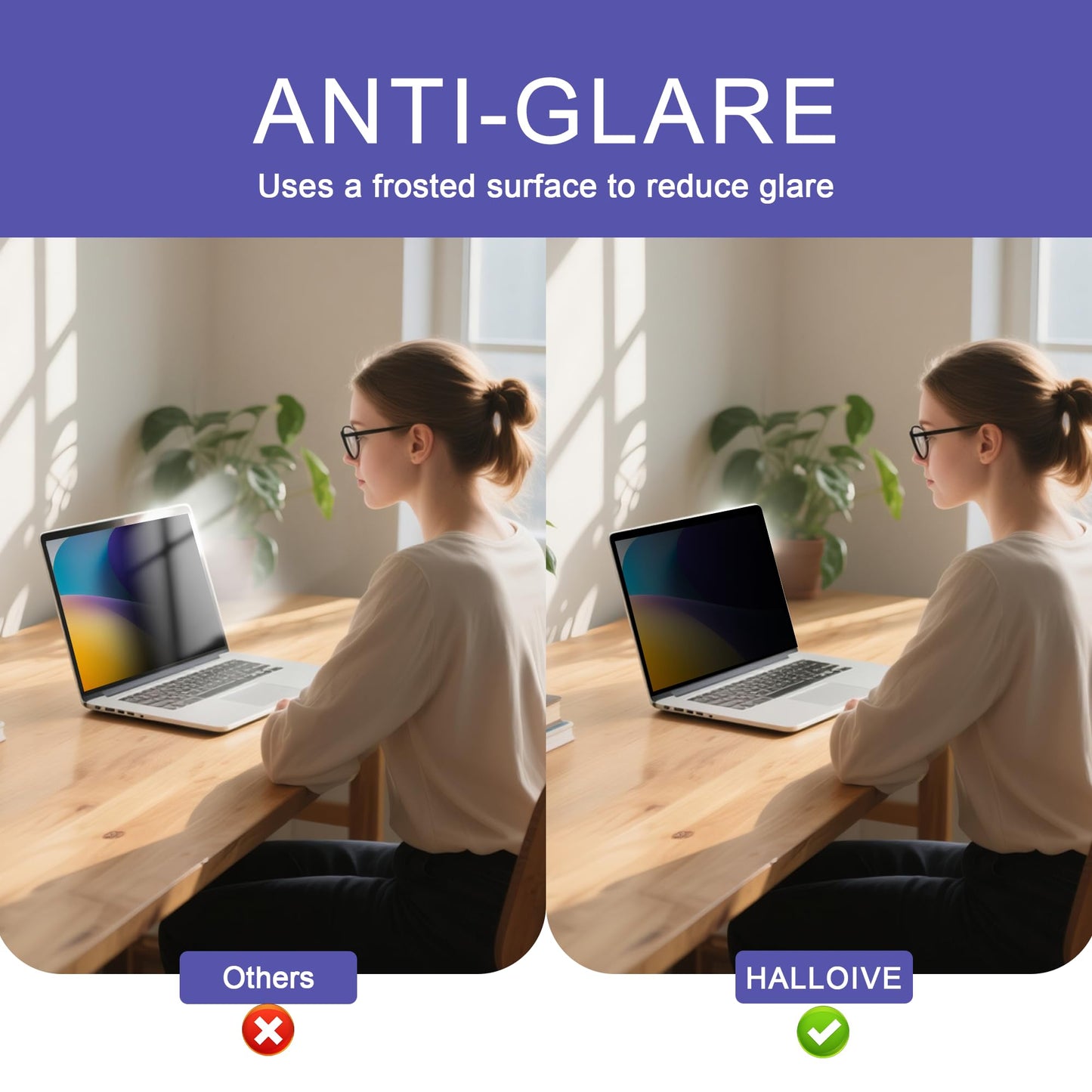 Halloive 360° Privacy Screen Protector for MacBook Pro 16 Inch (2021-2026)