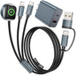Travel Essentials for Apple Watch Charger,3 in 2 USB C Cable PD20W Block