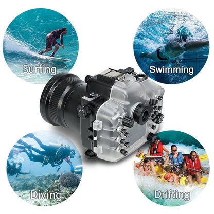 Sea frogs Camera Housing Compatible with Canon EOS 5D Mark III/IV with EF16-35mm f/2.8LII USM Lens,Waterproof IPX8, 40m/130ft Depth Protection EOS 5D Mark 4 Underwater Camera Case, Ideal for Diving