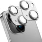 SHANG PIN JIA 2 Pack Camera Lens Protector for iPhone 14/14 Plus,[Not Easy to Breakn ] AR Tempered Glass Strong Adsorption Metal Camera Cover Screen-Silvery