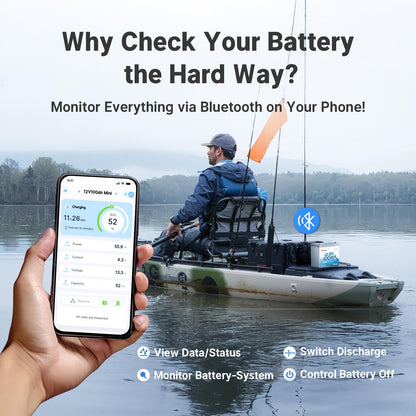 Redodo 12V 100Ah Ultra-Mini RV LiFePO4 Battery, Bluetooth Lithium Battery with Low Temp Protection, Group 22NF Size & 4000+ Deep Cycles, 100A BMS for RV Camping Trolling Motor Off Grid Use 4 Pack