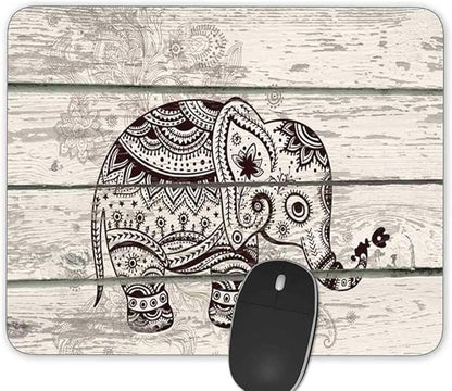 Gaming Mouse Pad，Plank Elephant Rectangle Mouse Pad Size(9.84"x7.87")