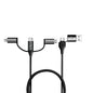 Futurizta Tech [Upgraded] Zeus-X 6-in-1 Universal Multi Cable (0.65ft/0.2m) Fast Charging 60W Laptop PD, QC3.0 & 27W Fast Charging & Data Sync, Military Grade Braided with Cable Organizer Strap