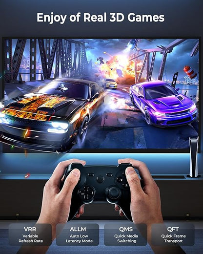 8K HDMI Cable 4ft, 48Gbps High Speed HDMI 2.1 Cable, HDMI Cord 8K@60Hz 4K@120Hz Support for HDR eARC HDCP 2.2&2.3, HDMI Cable 2.1 Compatible with HDTV, Laptop, Monitor, PC