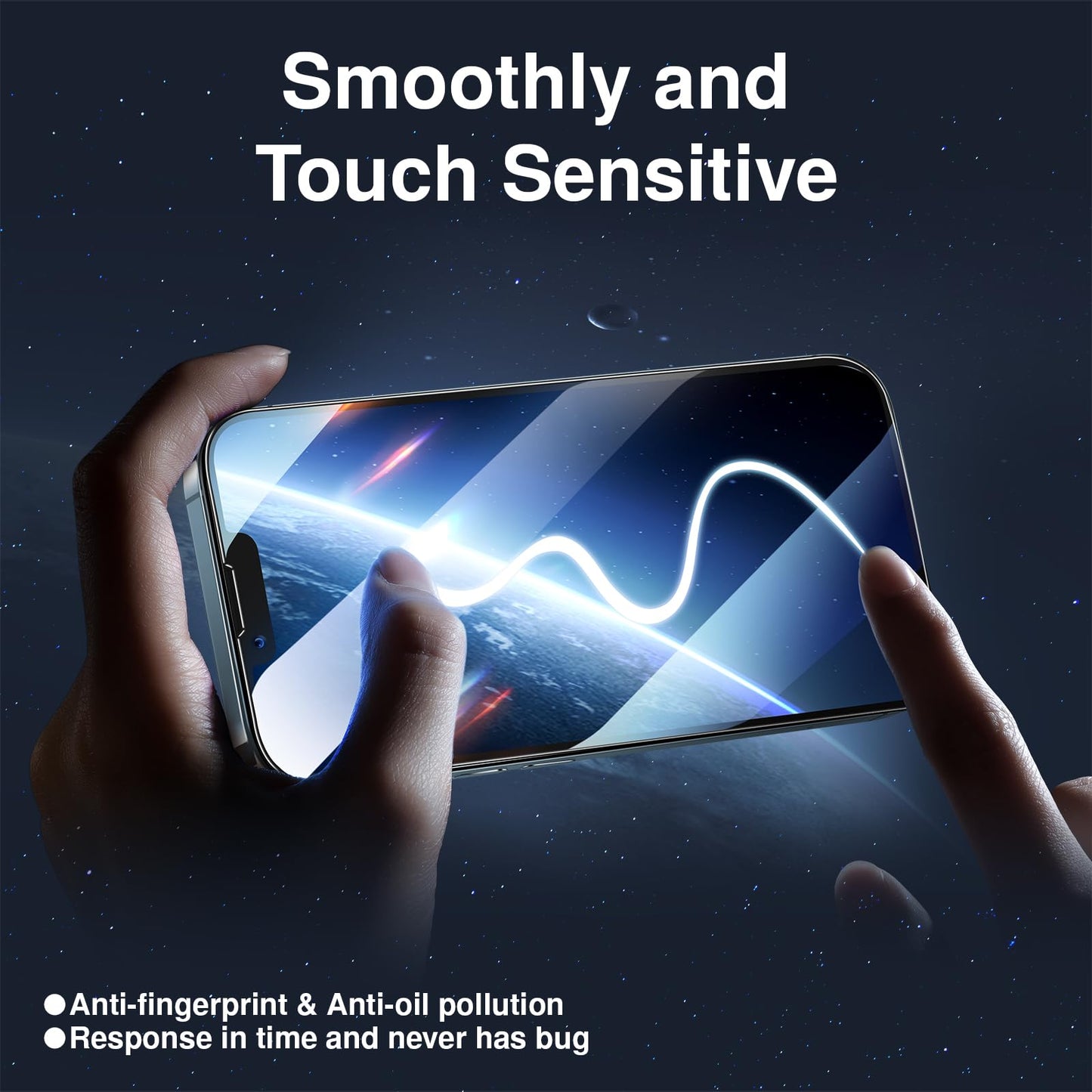 SMARTDEVIL 2 Pack Privacy Screen Protector for iPhone 14 Pro, 28° Anti-Spy 9H Tempered Glass, Impact & Scratch Resistant, Auto Dust & Bubble-Free Install Frame, Easy to Install, Case-Friendly