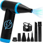Compressed Air Duster 150000 RPM - Computer Keyboard Cleaner - Jet Dry Mini Air Blower Gun for Car Drying - Electric Canned Air Duster for Computers - Portable Car Dryer Air Blower Fan